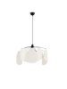 Nowoczesna Lampa Wisząca Lniana Biała 50 cm Luces Exclusivas 